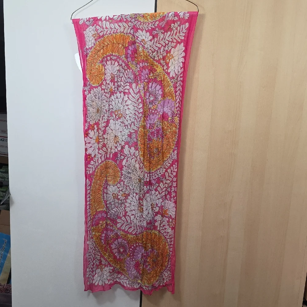 Vera Pink and Orange Scarf, 20
